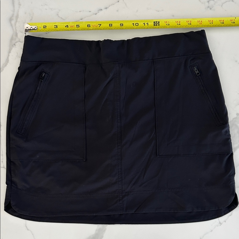 Athleta Black Skort with Zipper Pockets